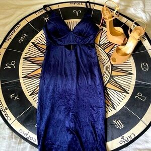 Windsor V-neck Sleeveless Velvet Bodycon Dress size Small